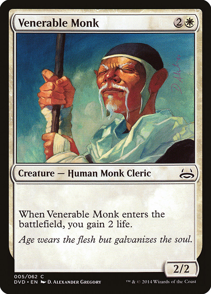 Venerable Monk (Divine vs. Demonic) [Duel Decks Anthology] | Exor Games New Glasgow