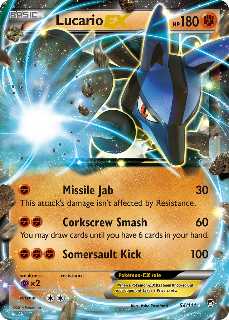 Lucario EX (54/111) [XY: Furious Fists] | Exor Games New Glasgow