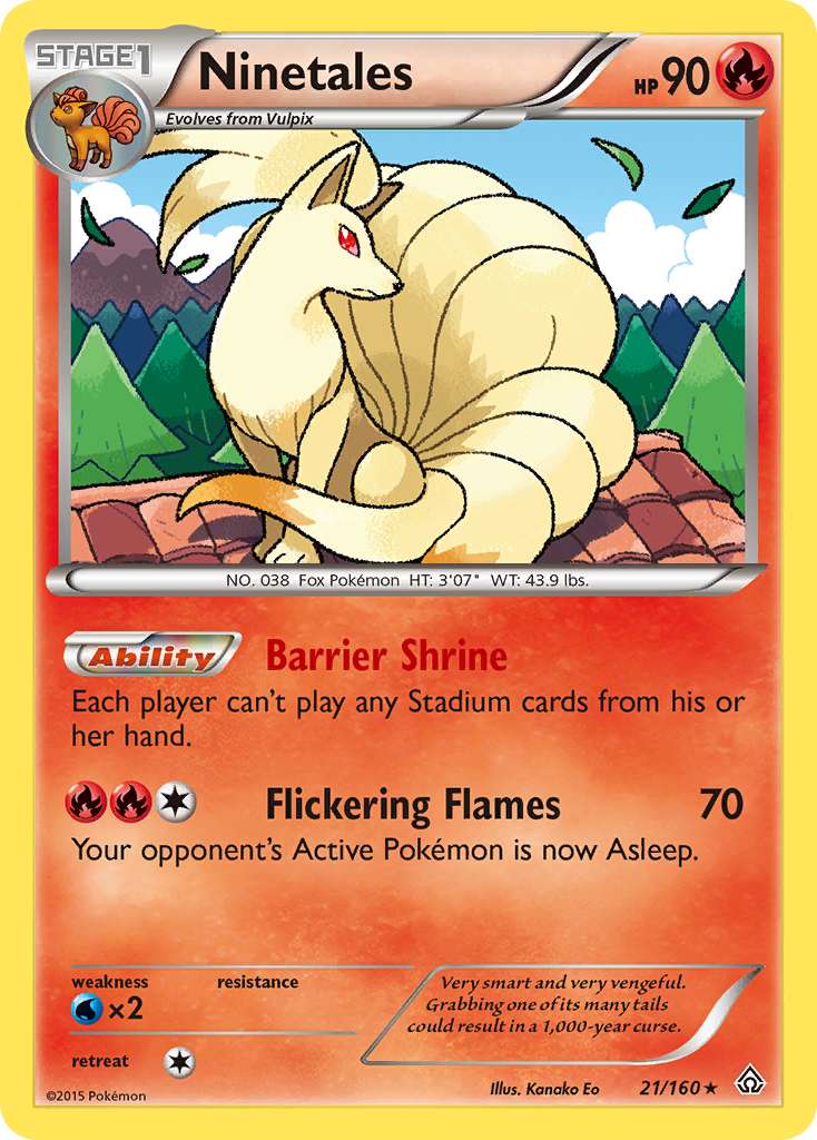 Ninetales (21/160) [XY: Primal Clash] | Exor Games New Glasgow