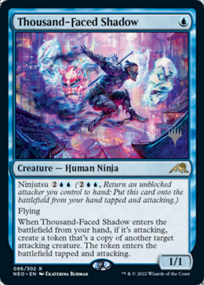 Thousand-Faced Shadow (Promo Pack) [Kamigawa: Neon Dynasty Promos] | Exor Games New Glasgow