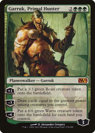 Garruk, Primal Hunter [Magic 2012] | Exor Games New Glasgow