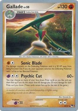 Gallade LV.55 (2/17) (Psychic Lock - Jason Klaczynski) [World Championships 2008] | Exor Games New Glasgow