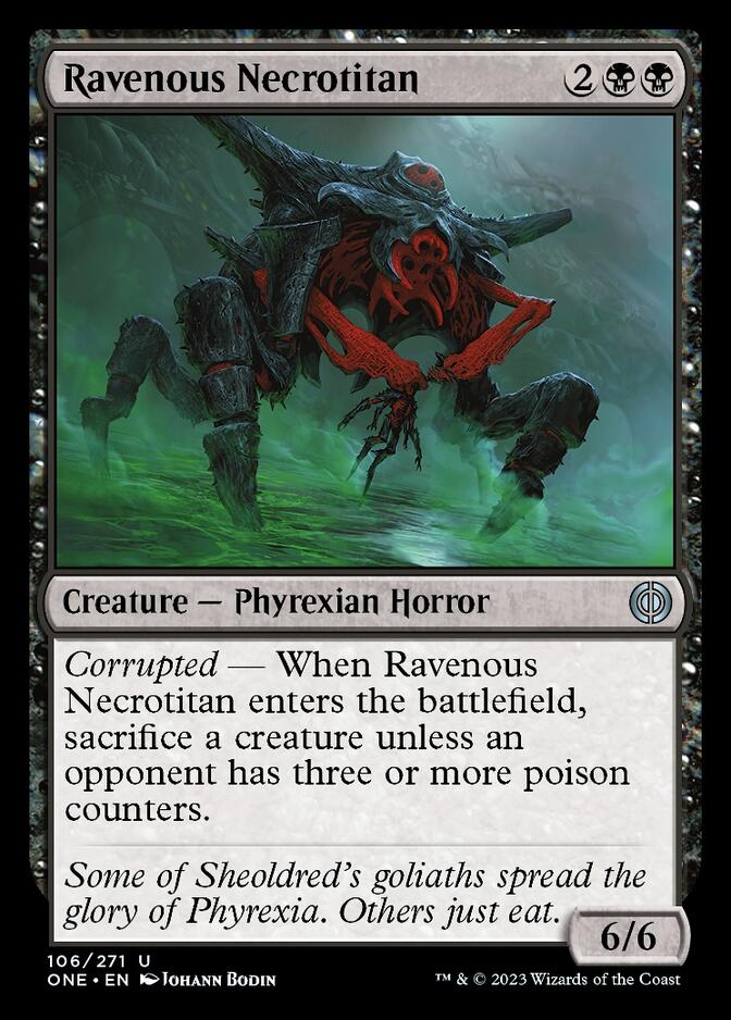 Ravenous Necrotitan [Phyrexia: All Will Be One] | Exor Games New Glasgow