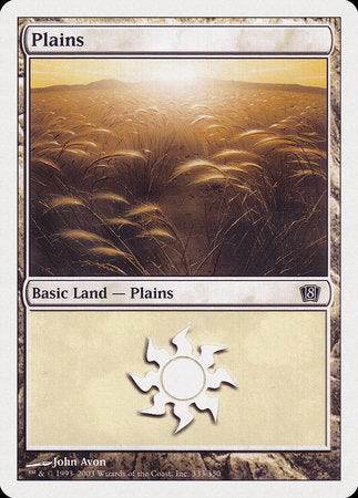 Plains (333) [Eighth Edition] | Exor Games New Glasgow