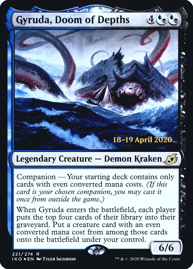 Gyruda, Doom of Depths  [Ikoria: Lair of Behemoths Prerelease Promos] | Exor Games New Glasgow