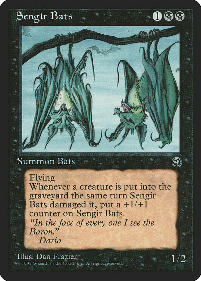 Sengir Bats (Daria Flavor Text) [Homelands] | Exor Games New Glasgow