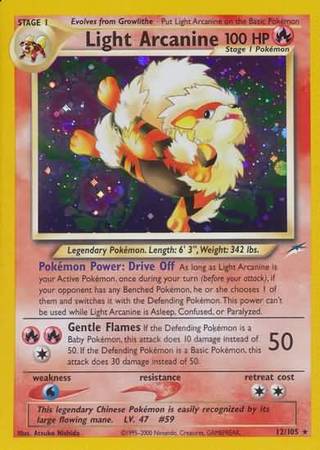 Light Arcanine (12/105) [Neo Destiny Unlimited] | Exor Games New Glasgow