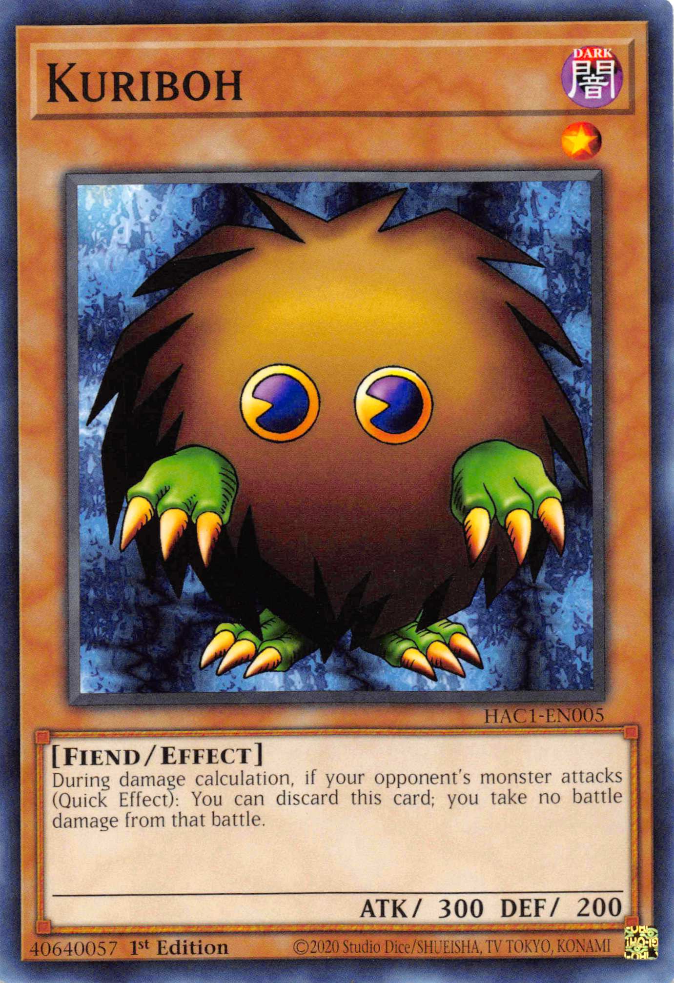 Kuriboh [HAC1-EN005] Common | Exor Games New Glasgow