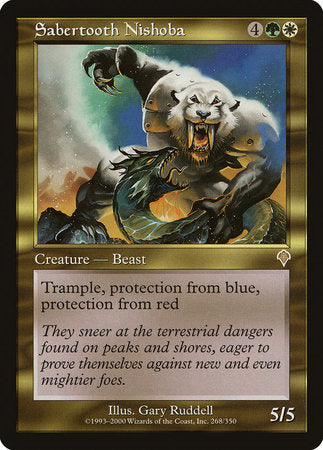 Sabertooth Nishoba [Invasion] | Exor Games New Glasgow