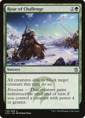 Roar of Challenge [Khans of Tarkir] | Exor Games New Glasgow