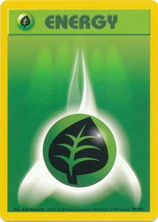 Grass Energy (99/102) [Base Set Unlimited] | Exor Games New Glasgow