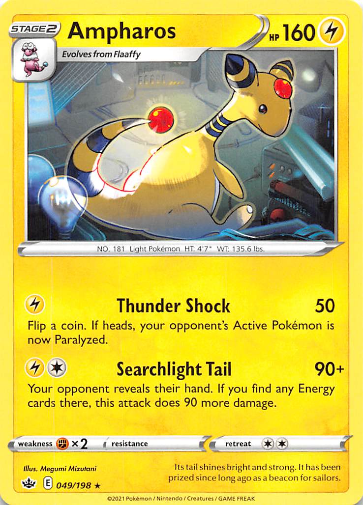 Ampharos (049/198) [Sword & Shield: Chilling Reign] | Exor Games New Glasgow