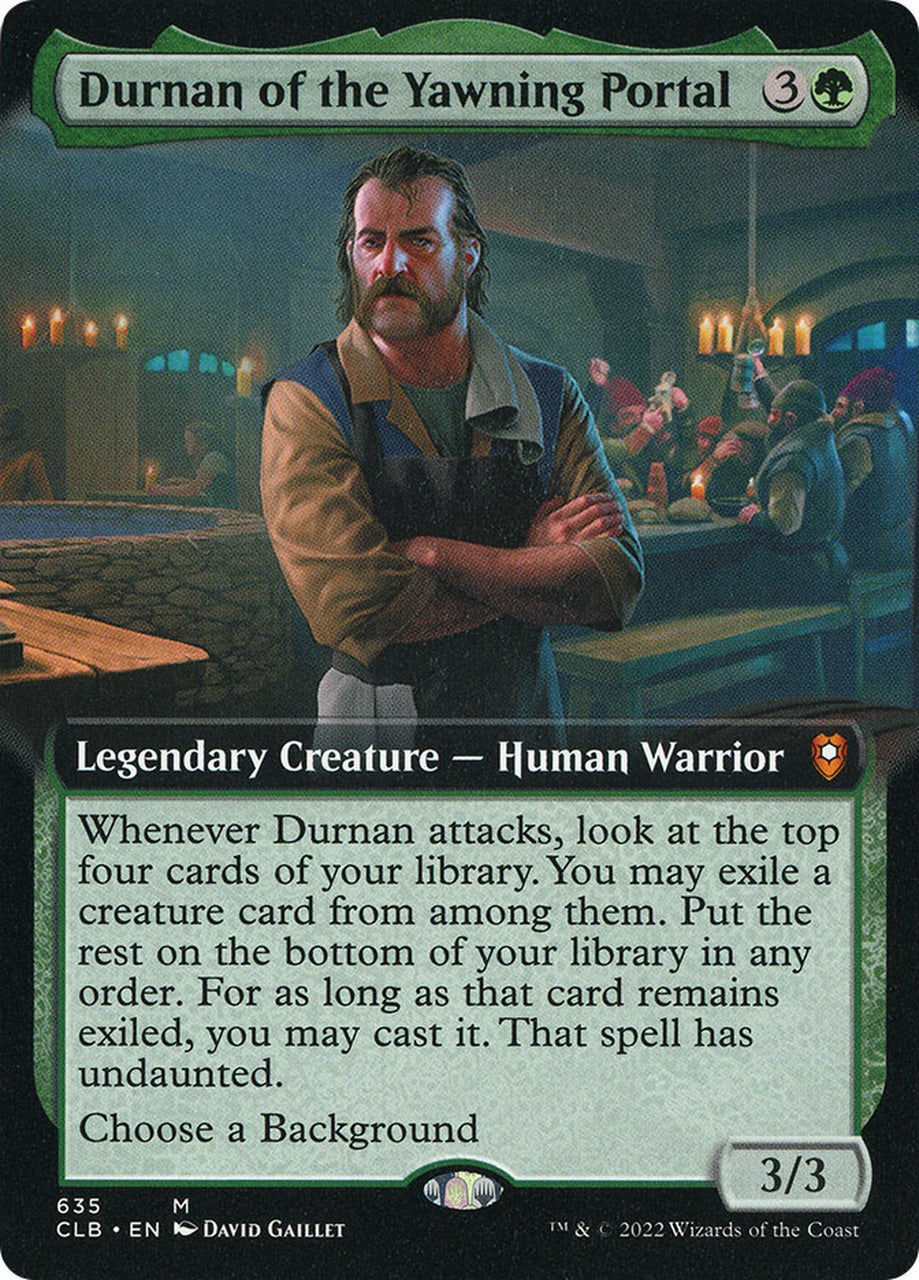 Durnan of the Yawning Portal (Extended Art) [Commander Legends: Battle for Baldur's Gate] | Exor Games New Glasgow