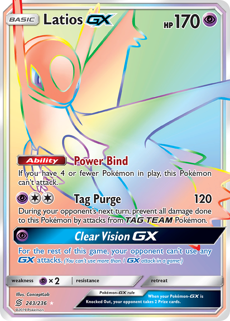 Latios GX (243/236) [Sun & Moon: Unified Minds] | Exor Games New Glasgow