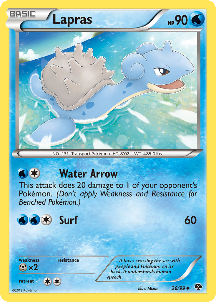 Lapras (26/99) [Black & White: Next Destinies] | Exor Games New Glasgow