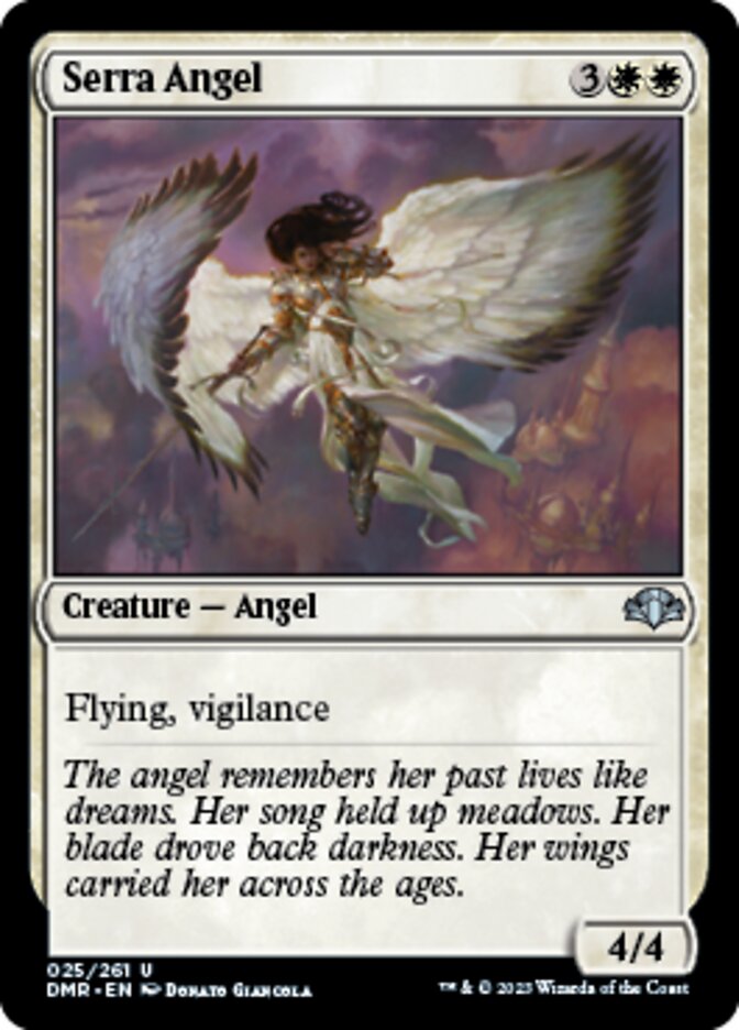 Serra Angel [Dominaria Remastered] | Exor Games New Glasgow