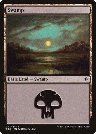 Swamp (343) [Commander 2016] | Exor Games New Glasgow