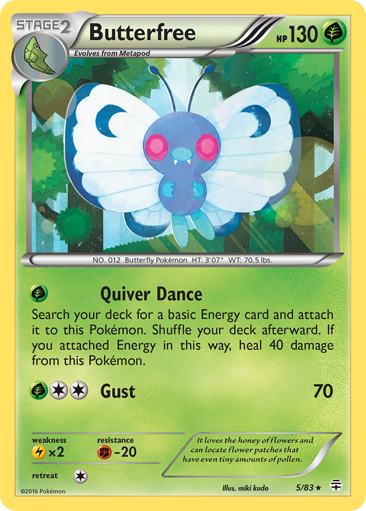 Butterfree (5/83) [XY: Generations] | Exor Games New Glasgow