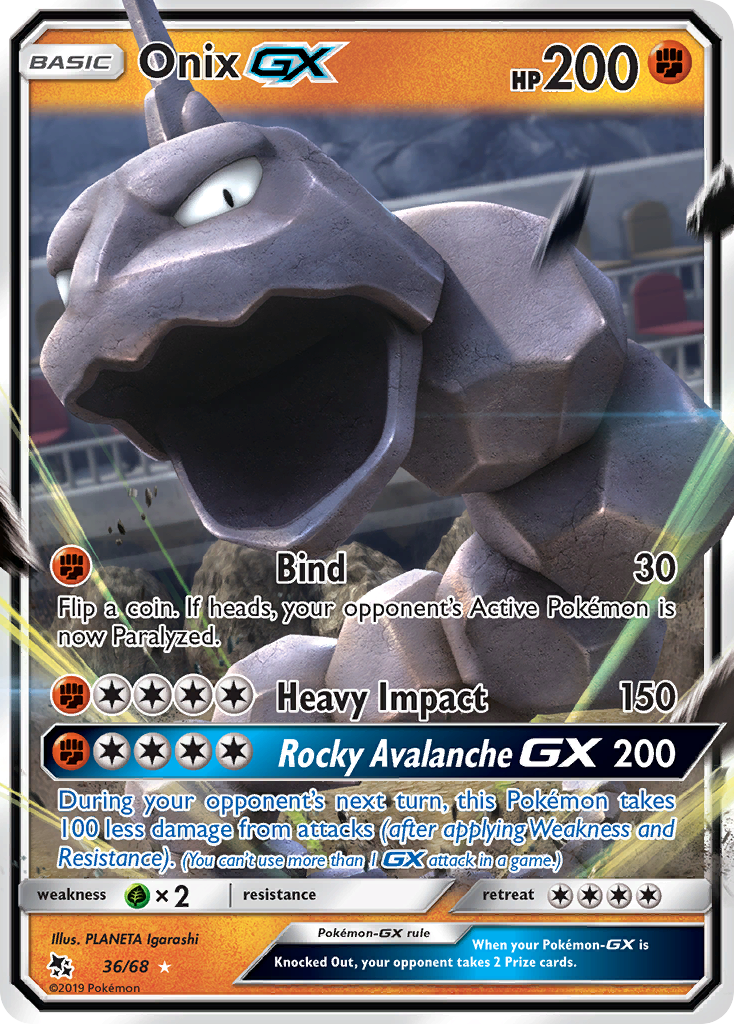 Onix GX (36/68) [Sun & Moon: Hidden Fates] | Exor Games New Glasgow