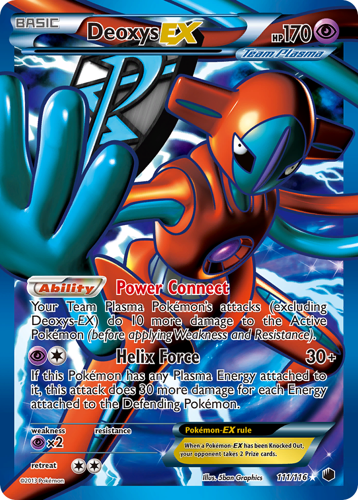 Deoxys EX (111/116) [Black & White: Plasma Freeze] | Exor Games New Glasgow