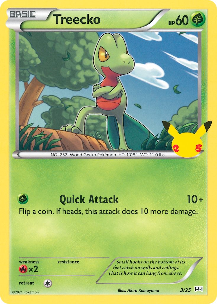 Treecko (3/25) [McDonald's 25th Anniversary] | Exor Games New Glasgow