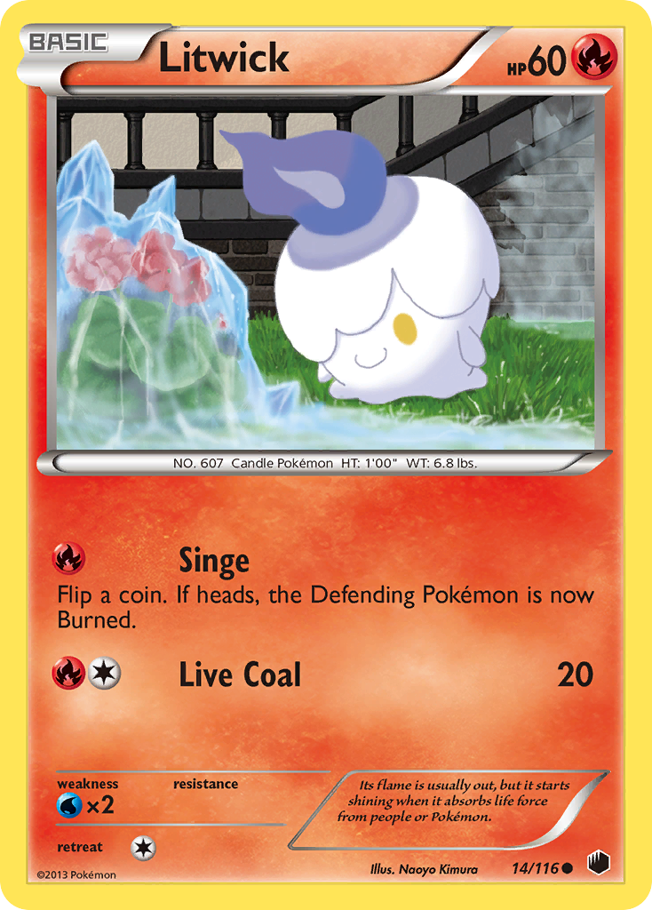 Litwick (14/116) [Black & White: Plasma Freeze] | Exor Games New Glasgow