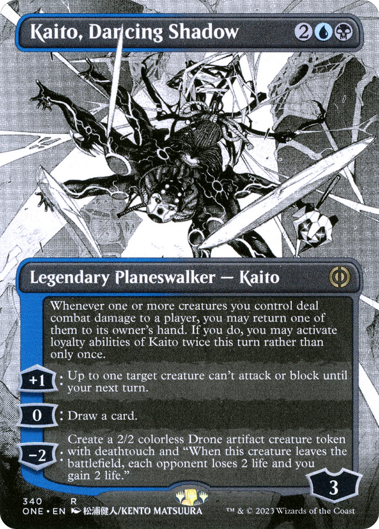 Kaito, Dancing Shadow (Borderless Manga) [Phyrexia: All Will Be One] | Exor Games New Glasgow