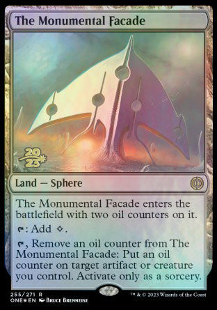 The Monumental Facade [Phyrexia: All Will Be One Prerelease Promos] | Exor Games New Glasgow