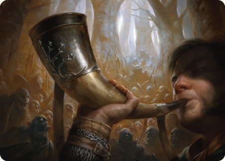 Horn of Gondor Art Card [The Lord of the Rings: Tales of Middle-earth Art Series] | Exor Games New Glasgow