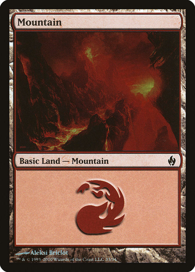 Mountain (33) [Premium Deck Series: Fire and Lightning] | Exor Games New Glasgow