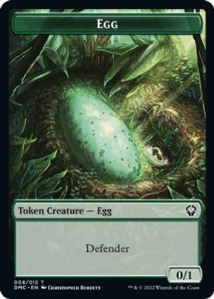 Snake // Egg Double-sided Token [Dominaria United Commander Tokens] | Exor Games New Glasgow