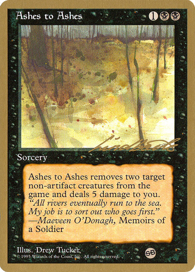 Ashes to Ashes (Leon Lindback) (SB) [Pro Tour Collector Set] | Exor Games New Glasgow