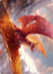 Goldspan Dragon Art Card [Kaldheim: Art Series] | Exor Games New Glasgow