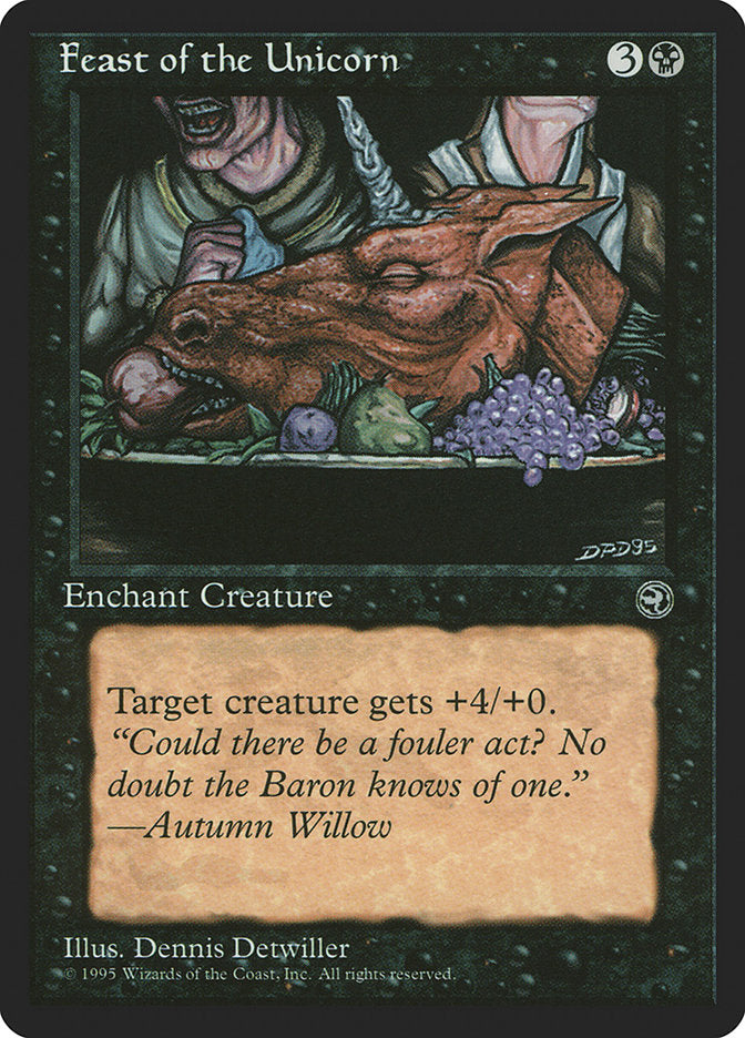 Feast of the Unicorn (Autumn Willow Flavor Text) [Homelands] | Exor Games New Glasgow