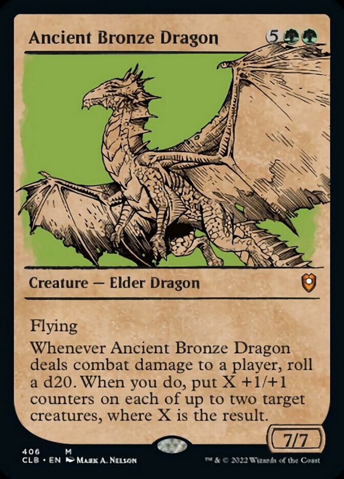 Ancient Bronze Dragon (Showcase) [Commander Legends: Battle for Baldur's Gate] | Exor Games New Glasgow