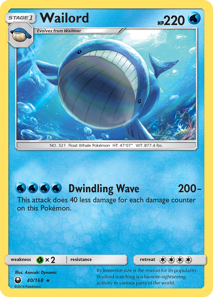 Wailord (40/168) [Sun & Moon: Celestial Storm] | Exor Games New Glasgow