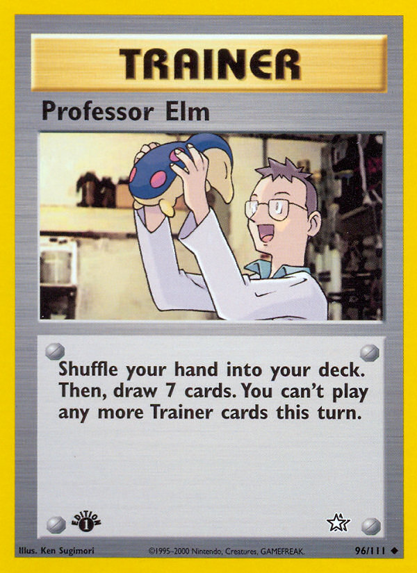 Professor Elm (96/111) [Neo Genesis 1st Edition] | Exor Games New Glasgow