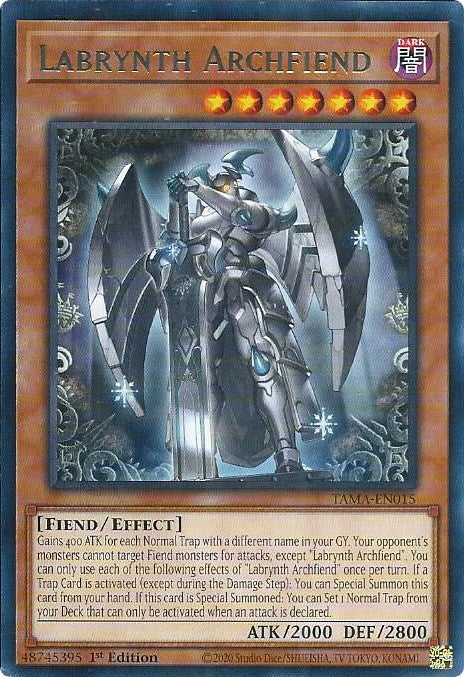 Labrynth Archfiend [TAMA-EN015] Rare | Exor Games New Glasgow