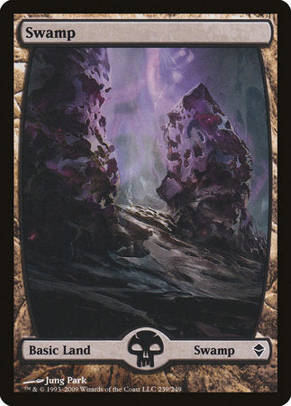 Swamp (239) - Full Art [Zendikar] | Exor Games New Glasgow