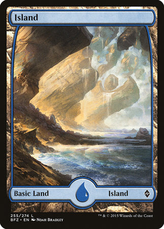 Island (255) - Full Art [Battle for Zendikar] | Exor Games New Glasgow