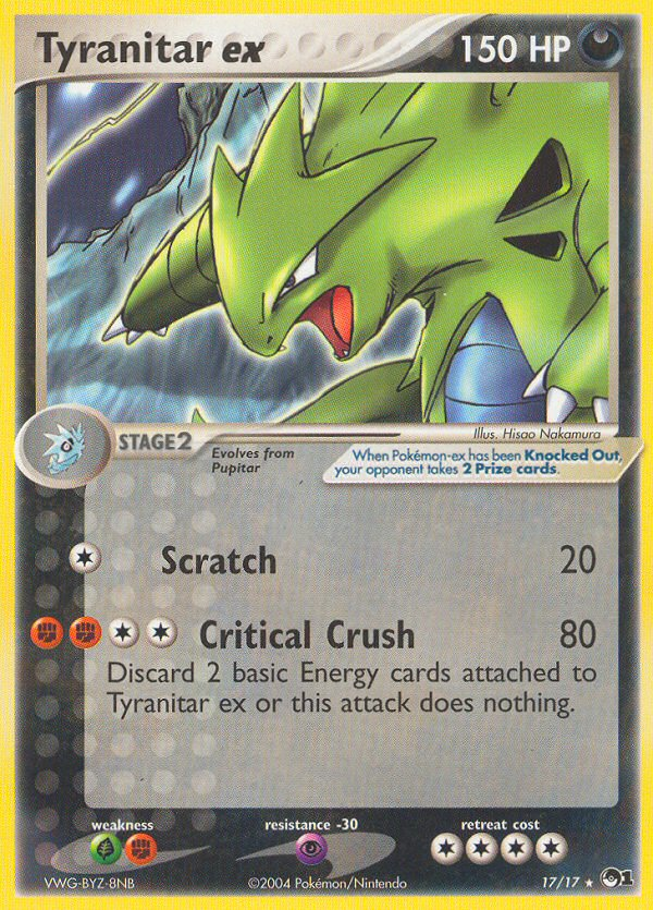 Tyranitar ex (17/17) [POP Series 1] | Exor Games New Glasgow