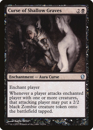 Curse of Shallow Graves [Commander 2013] | Exor Games New Glasgow