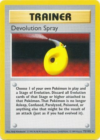 Devolution Spray (72/102) [Base Set Shadowless Unlimited] | Exor Games New Glasgow