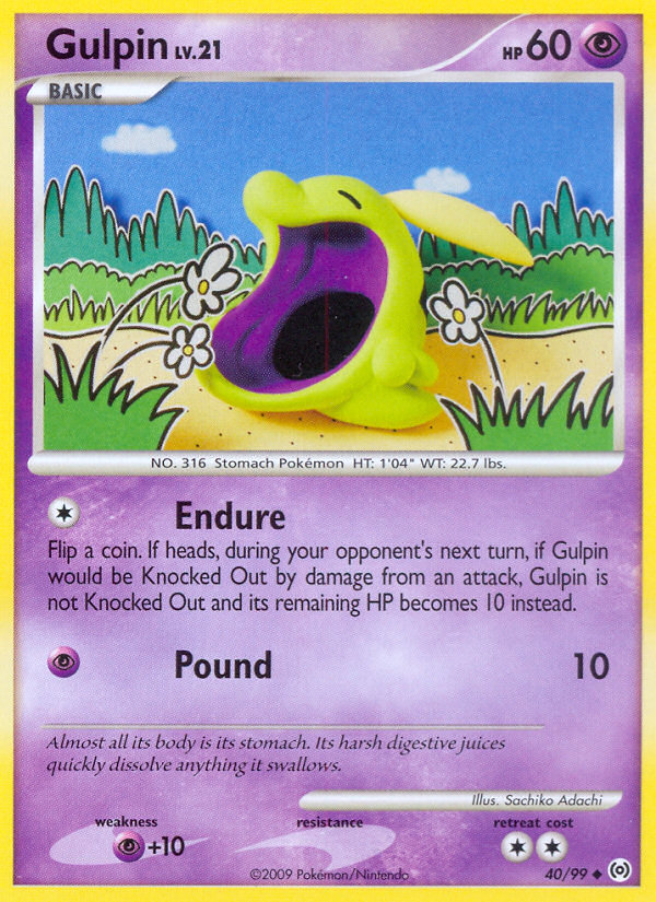 Gulpin (40/99) [Platinum: Arceus] | Exor Games New Glasgow