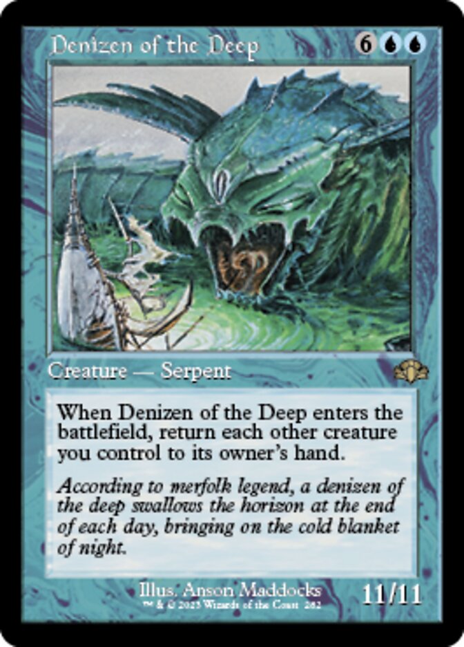 Denizen of the Deep (Retro) [Dominaria Remastered] | Exor Games New Glasgow