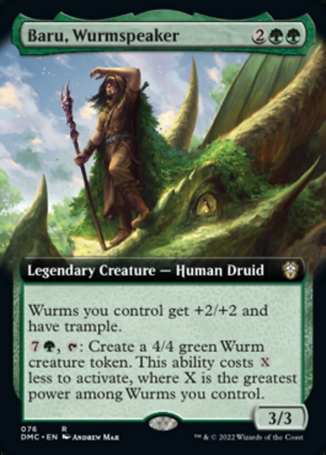 Baru, Wurmspeaker (Extended Art) [Dominaria United Commander] | Exor Games New Glasgow