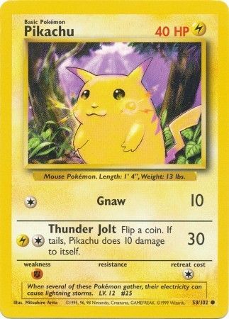 Pikachu (58/102) [Base Set Unlimited] | Exor Games New Glasgow