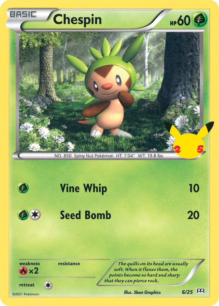 Chespin (6/25) [McDonald's 25th Anniversary] | Exor Games New Glasgow