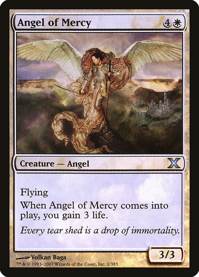 Angel of Mercy (Premium Foil) [Tenth Edition] | Exor Games New Glasgow