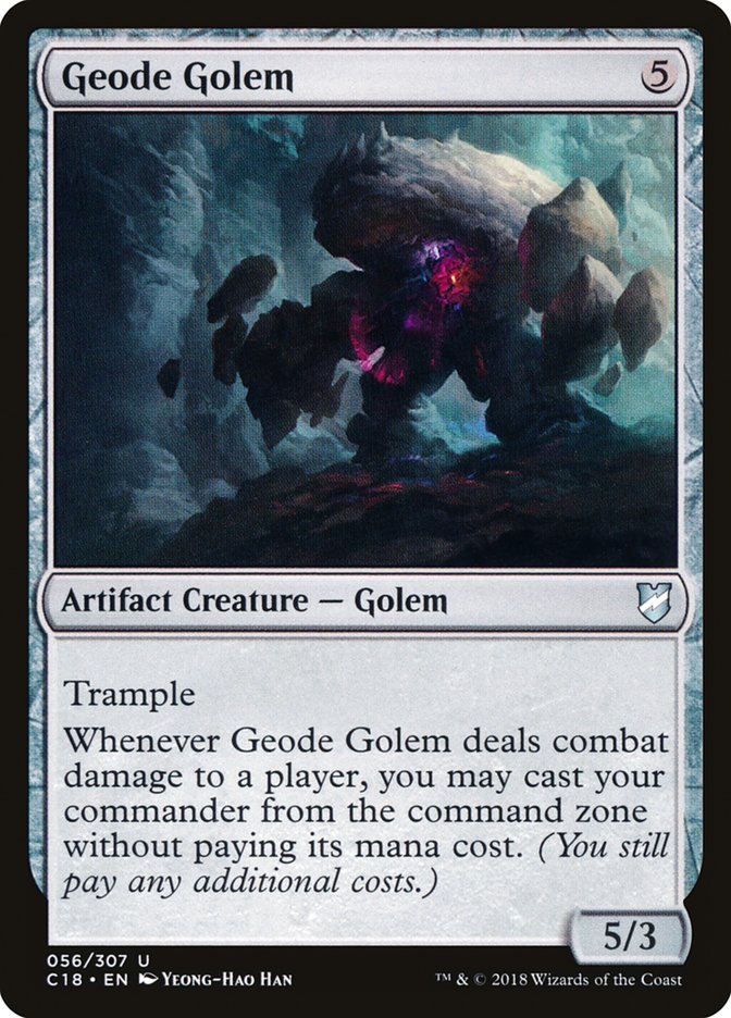 Geode Golem [Commander 2018] | Exor Games New Glasgow